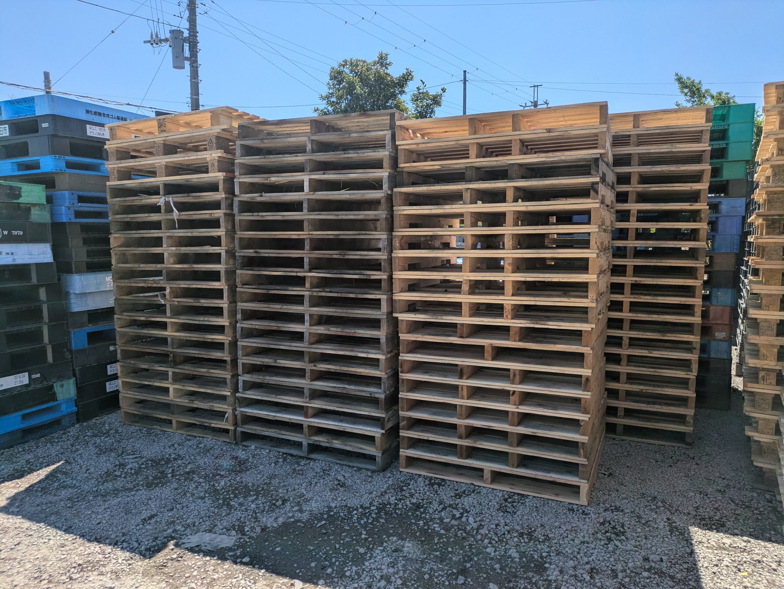 中古パレット（木製）1.15×1.15
